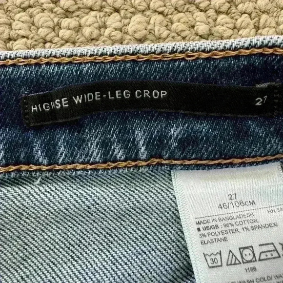 Banana Republic High Rise Wide Leg Crop Shorts Size 27 - Picture 3 of 5